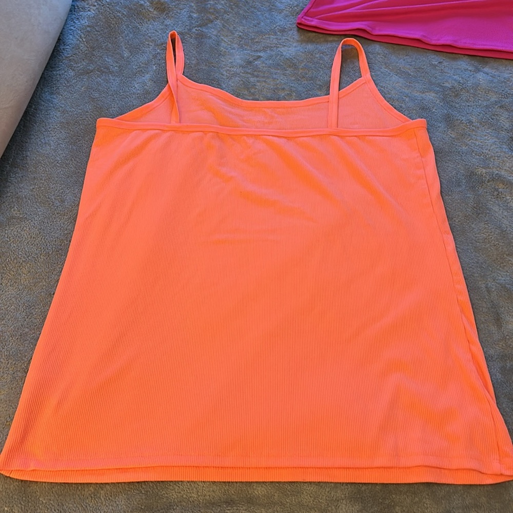 No Boundaries  XXXL Rib Cami Fitted Stretch Tank Top 3pc bundle green pink coral - Picture 10 of 10